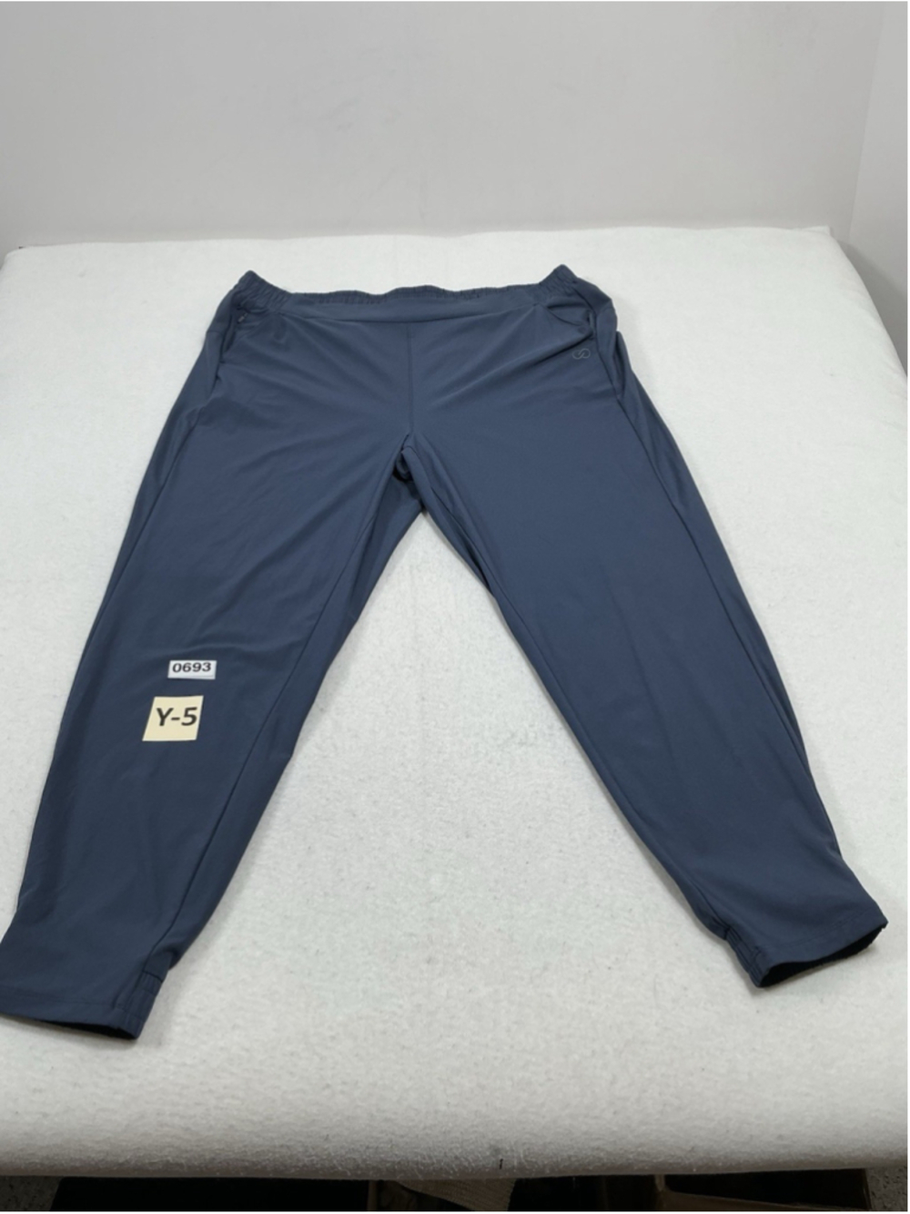 Womans Excellent Calla Pullon Pants Size XL Blue Elastic Waist Band